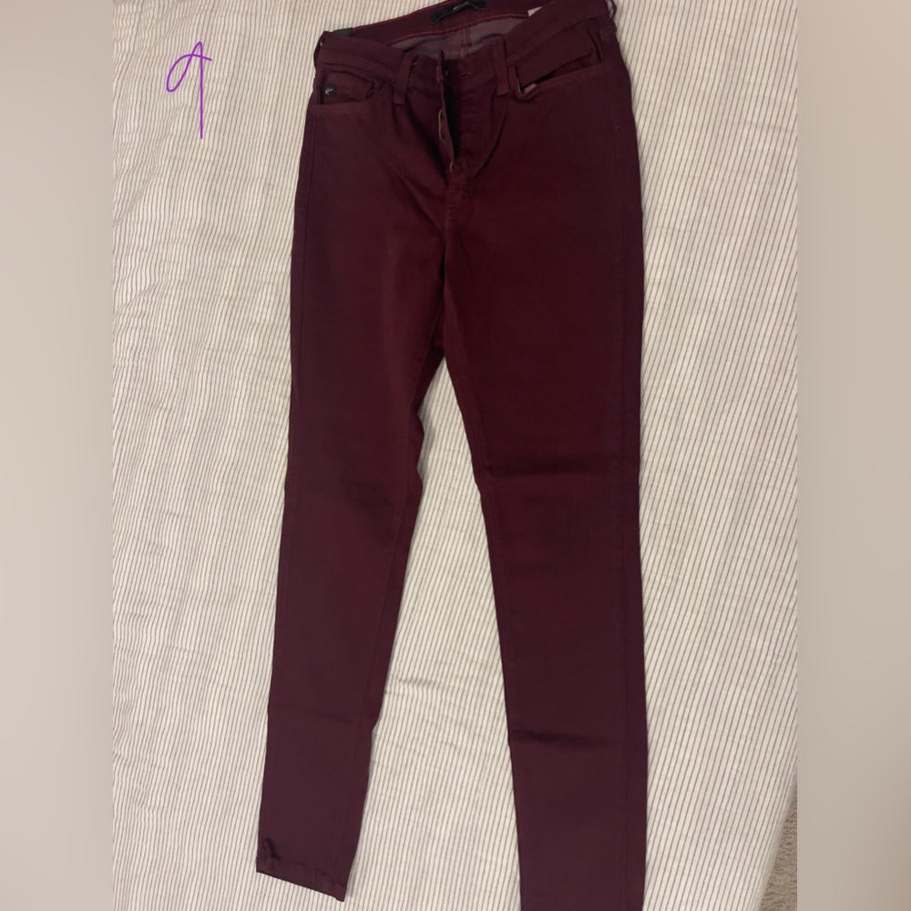 Kancan super soft maroon skinny jeans NWOT